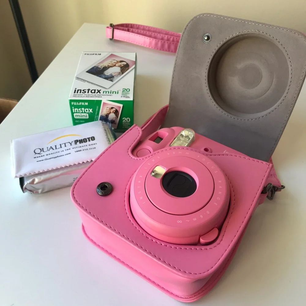 Fujifilm Instax Mini 9 Instant Camera, Flamingo Pink